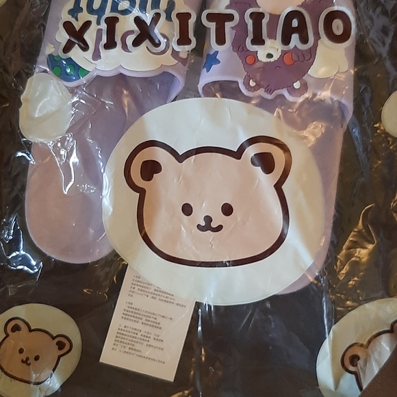 IELGY women's Baotou half slippers flat bottom square toe flip flops - Picture 3 of 3